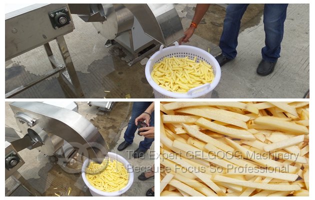 French Fries Cutting Machine Test For Customer