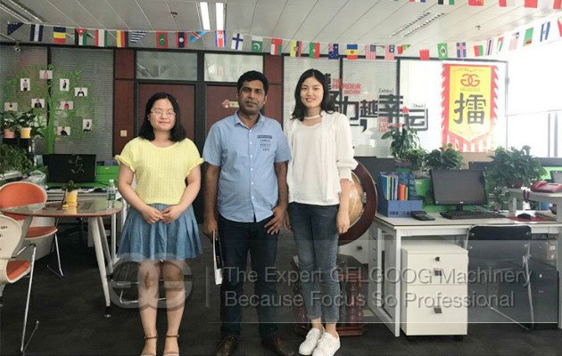 Bengal customer visit for date pitting machine